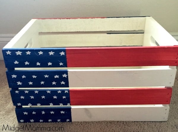 DIY Flag Crate 