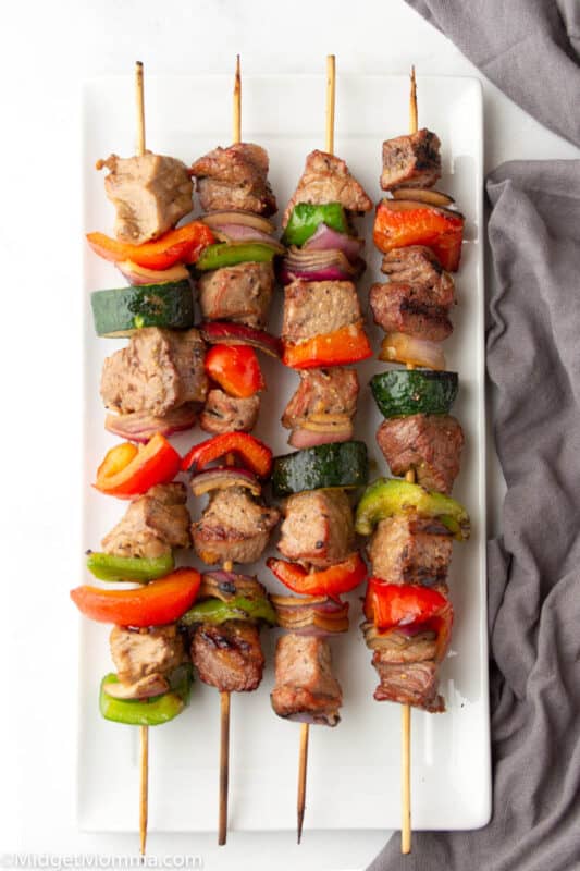 The BEST Grilled Steak Kabobs with homemade Marinade• MidgetMomma