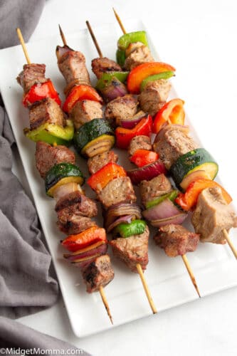 The BEST Grilled Steak Kabobs with homemade Marinade• MidgetMomma
