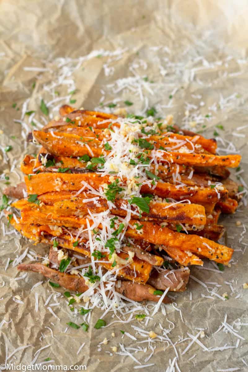 Parmesan Garlic Sweet Potato Fries