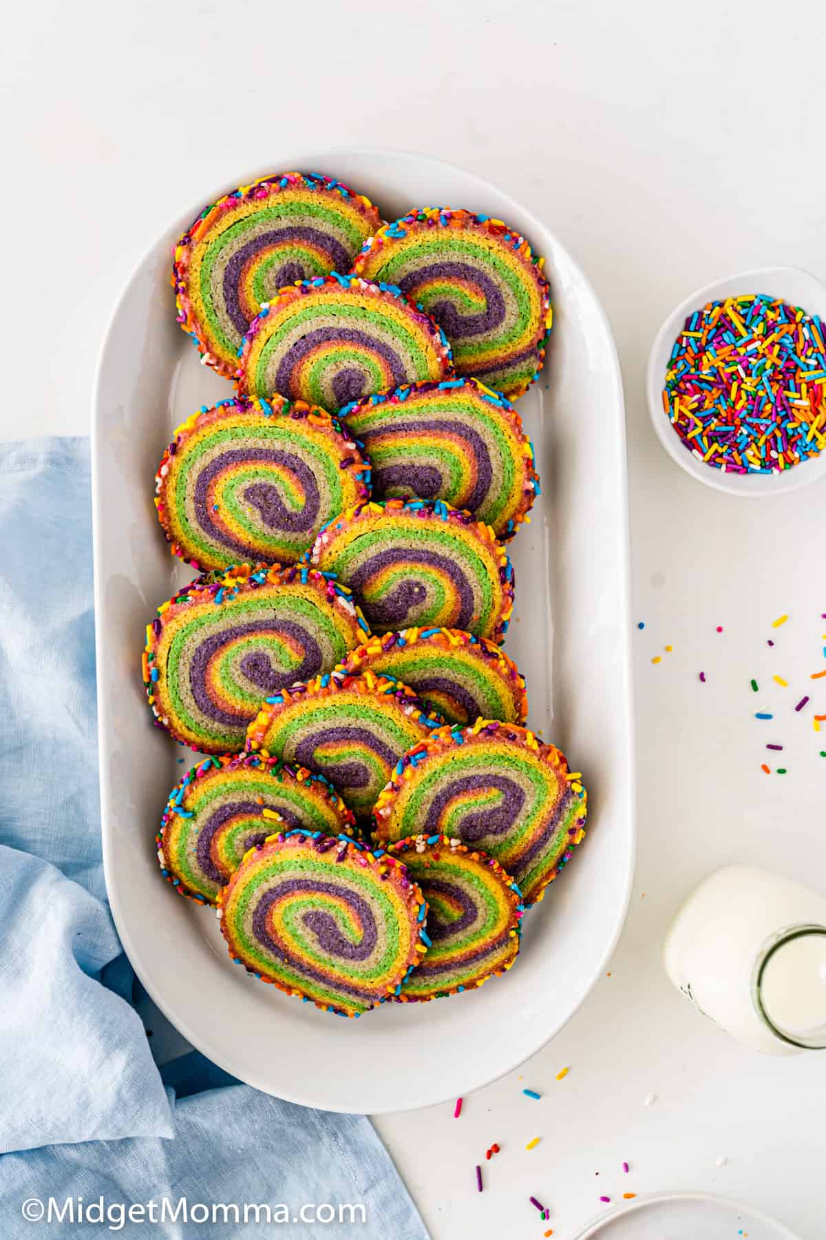 Rainbow Pinwheel Cookies Recipe