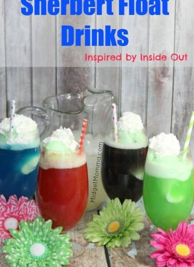 Sherbert Float Inside Out Drinks, Sherbert Floats Inspired by Disney Inside Out Drinks, party drinks inside out movie, inside out movie party, kids drinks.