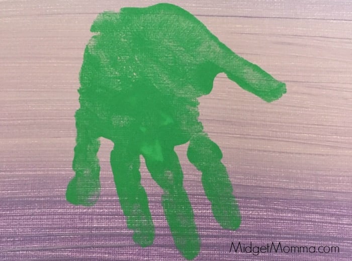 Halloween Witch Kids Hand Print Art