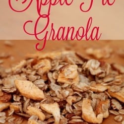 Apple Pie Granola is a great way to start your morning. Prep ahead of time for an easy go to breakfast with this Apple Pie Granola.