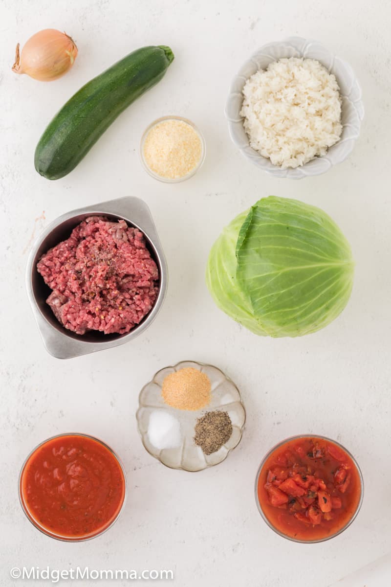 Baked Stuffed Cabbage Rolls Ingredients