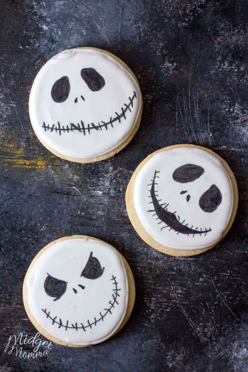 Jack Skellington Homemade Halloween Sugar Cookies