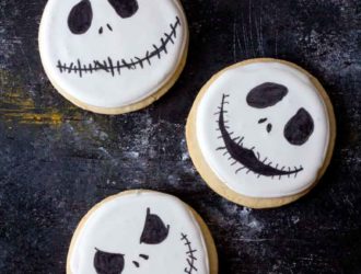 Jack Skellington Homemade Halloween Sugar Cookies