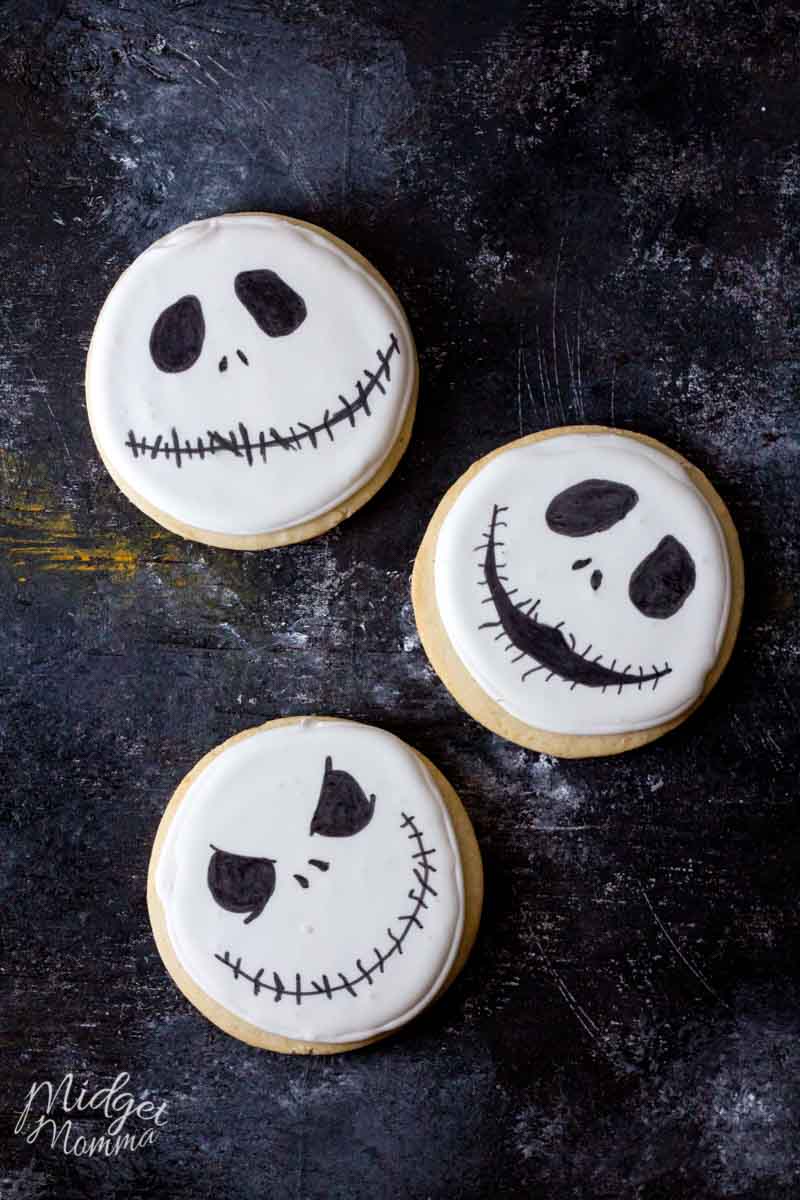 Jack Skellington Homemade Halloween Sugar Cookies