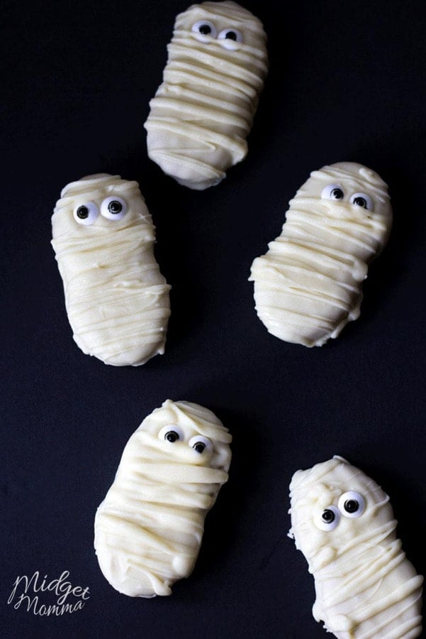Mummy Nutter Butter Cookies Halloween Treat