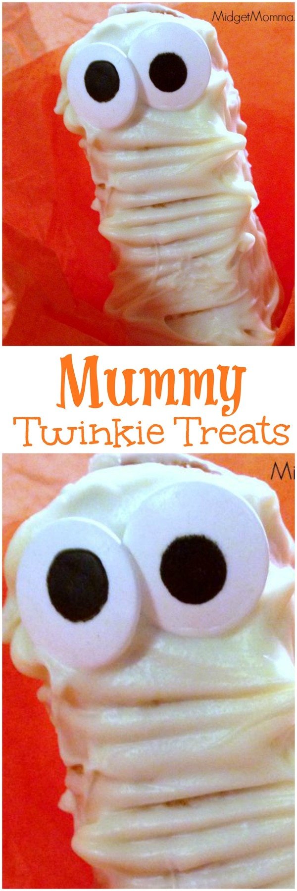Chocolate Covered Twinkie Mummies Halloween Treat