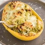 Pesto Chicken Spaghetti Squash Bowls