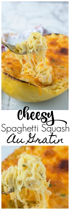 Spaghetti Squash Au Gratin (Low carb & Keto Friendly)