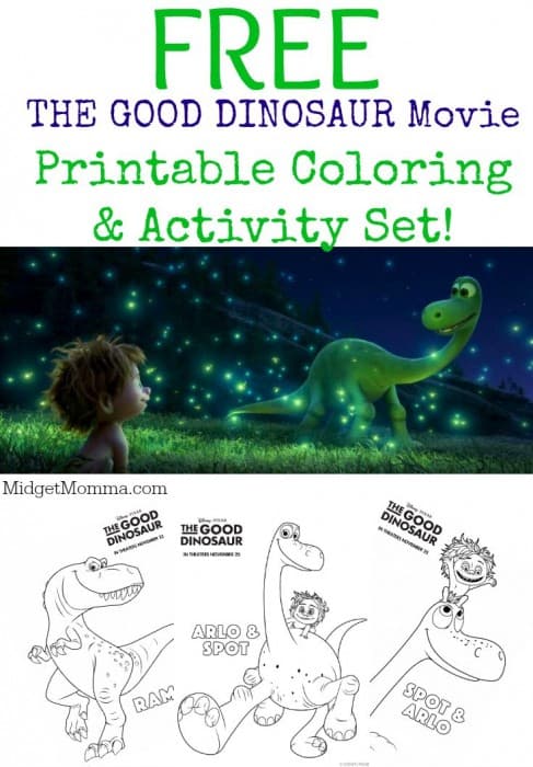 The good dinosaur coloring pages