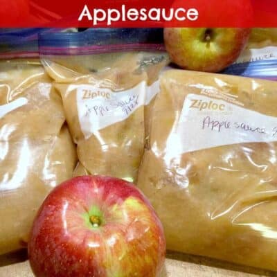 Freeze Homemade Applesauce. Step by step instructions on how to freeze homemade applesauce. You will see just how easy it is to Freeze Homemade Applesauce.