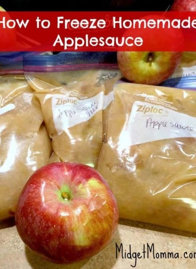 Freeze Homemade Applesauce. Step by step instructions on how to freeze homemade applesauce. You will see just how easy it is to Freeze Homemade Applesauce.