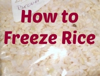 How to Freeze Rice. Easy step by step instructions on How to Freeze Rice & Reheat Frozen Rice. Works for Brown and white rice