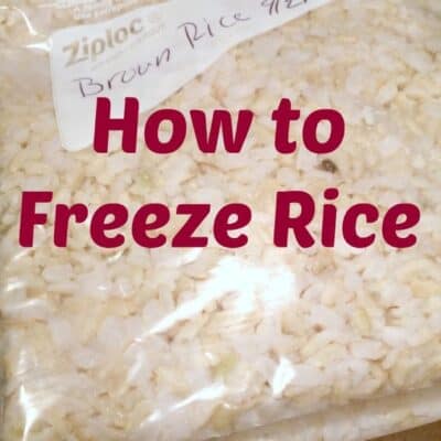 How to Freeze Rice. Easy step by step instructions on How to Freeze Rice & Reheat Frozen Rice. Works for Brown and white rice
