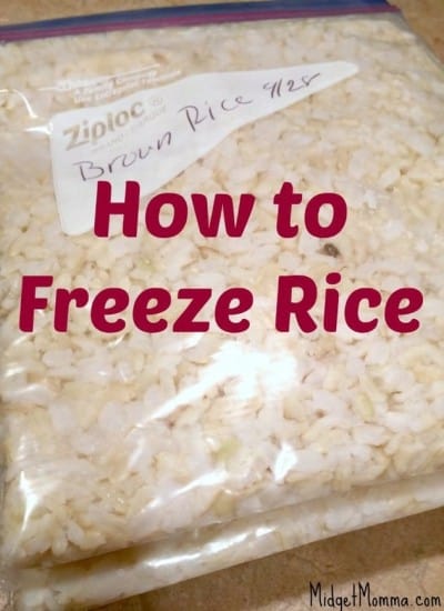 How to Freeze Rice. Easy step by step instructions on How to Freeze Rice & Reheat Frozen Rice. Works for Brown and white rice