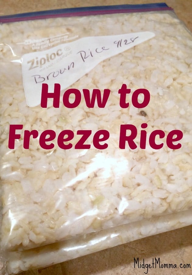 How to Freeze Rice. Easy step by step instructions on How to Freeze Rice & Reheat Frozen Rice. Works for Brown and white rice