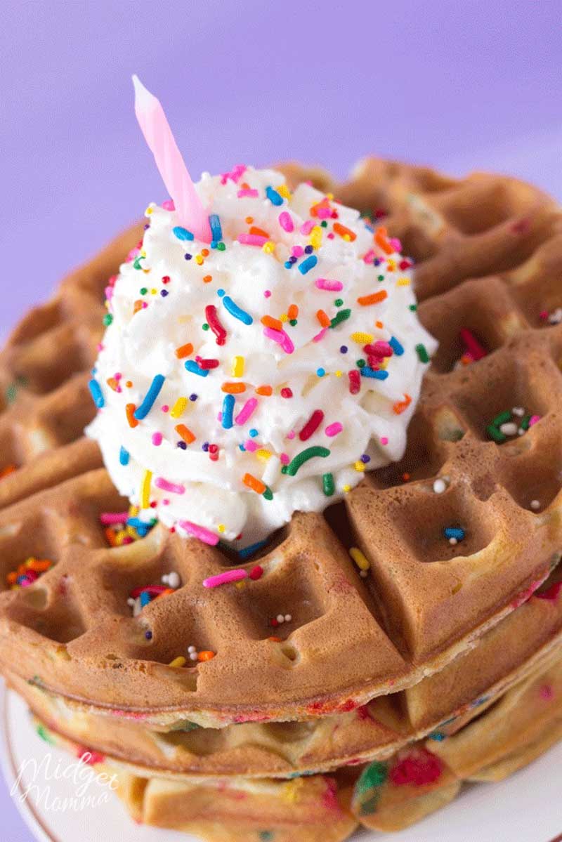 Birthday Cake Waffle Recipe