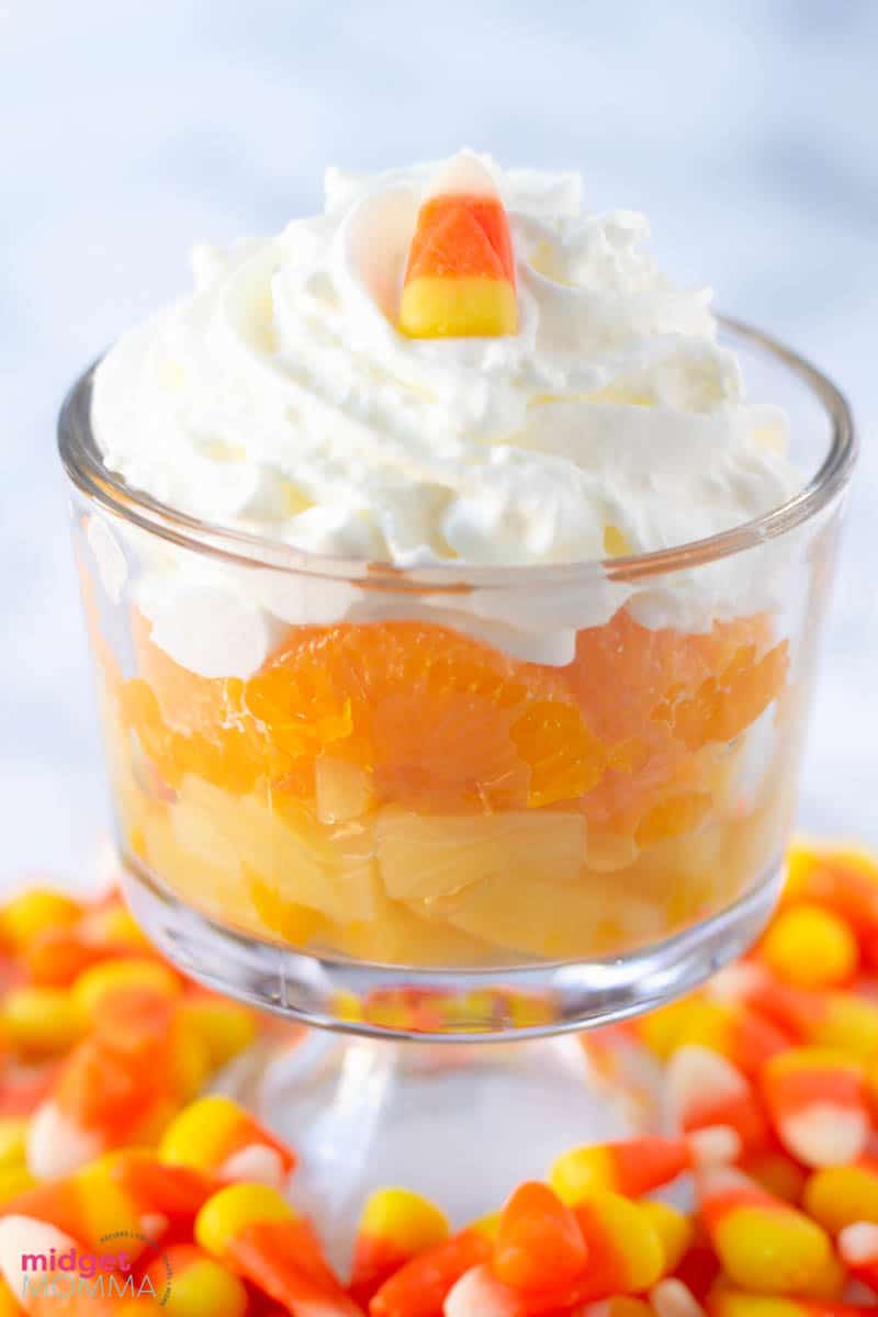 Candy Corn Fruit Parfaits