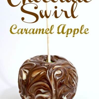 Chocolate Swirl Caramel Apple. Homemade caramel apple, swirled in amazing chocolate gives you one tasty treat with these Chocolate Swirl Caramel Apples