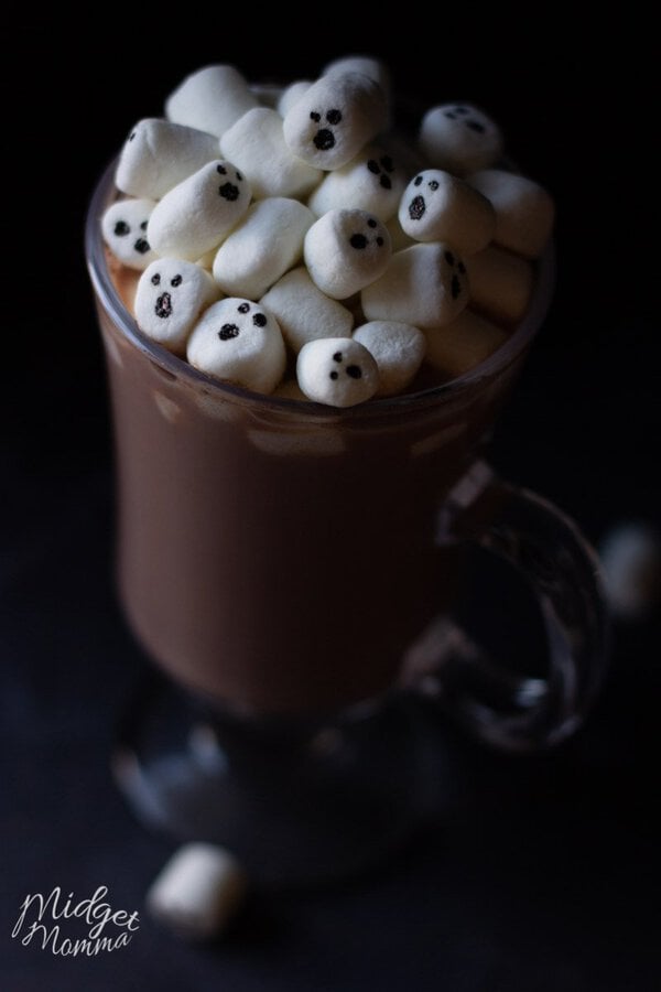 Melted Marshmallow Hot Chocolate - Mostly Homemade Mom