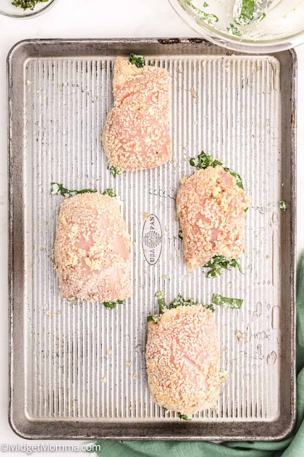 Spinach Stuffed Chicken Roll Ups Recipe