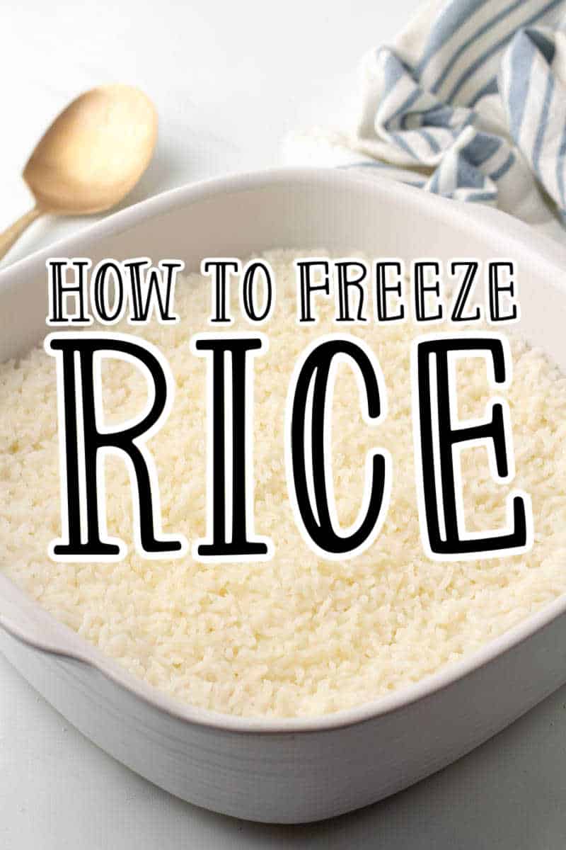 how to freeze rice