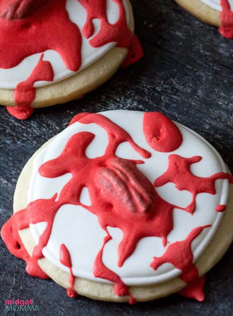 Zombie Brain Halloween Sugar Cookies • MidgetMomma