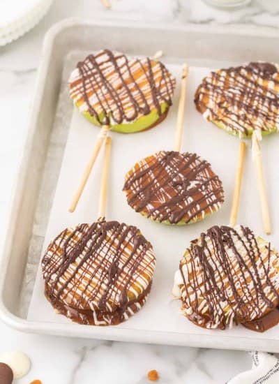 Caramel Apple Slices Pops