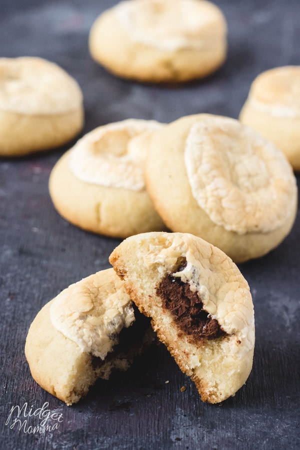 S'mores Thumbprint Cookies