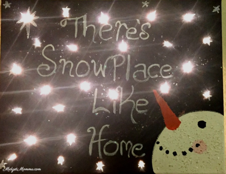 Snow Place Like Home DIY Canvas 