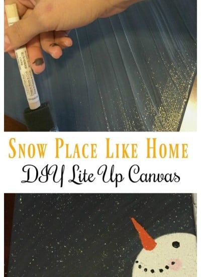 Snow Place like home DIY Lite Up Canvas