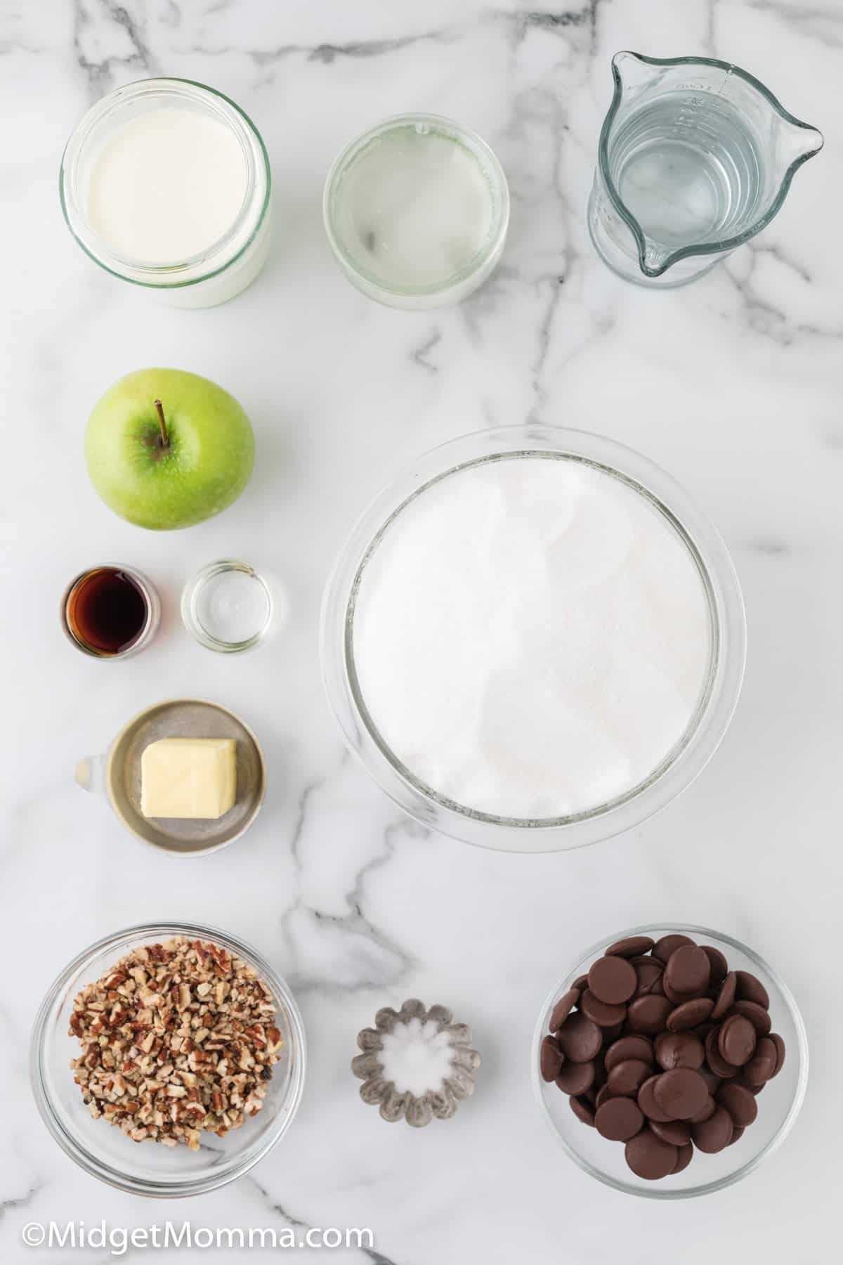 Turtle caramel apples ingredients