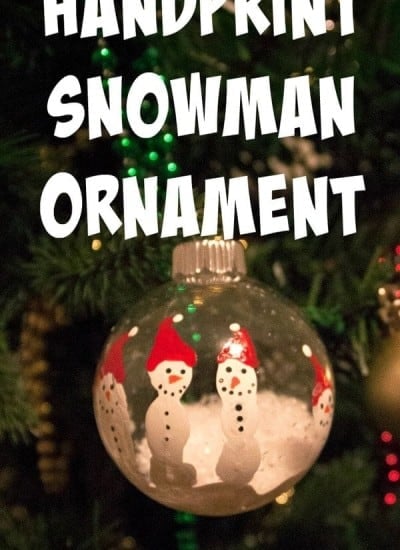 snowman Hand Print Ornament