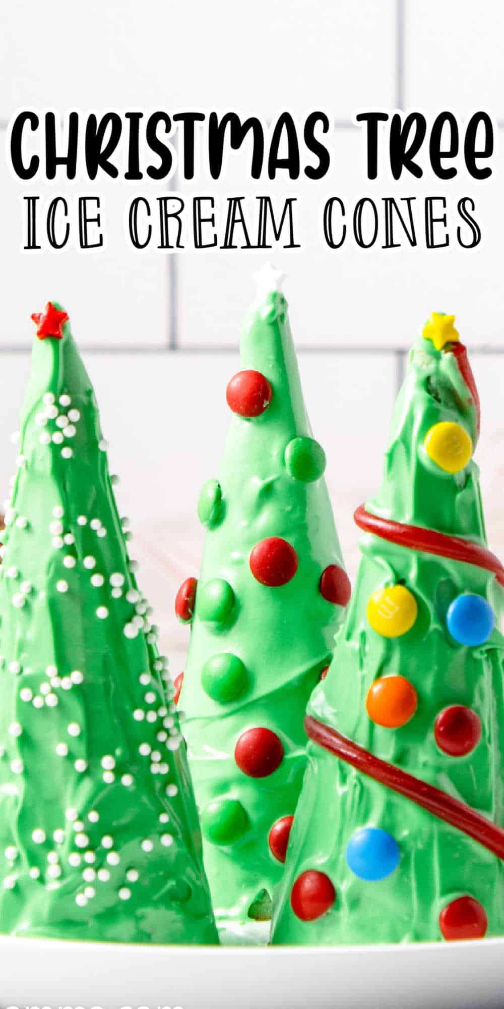 Ice Cream Cone Christmas Trees