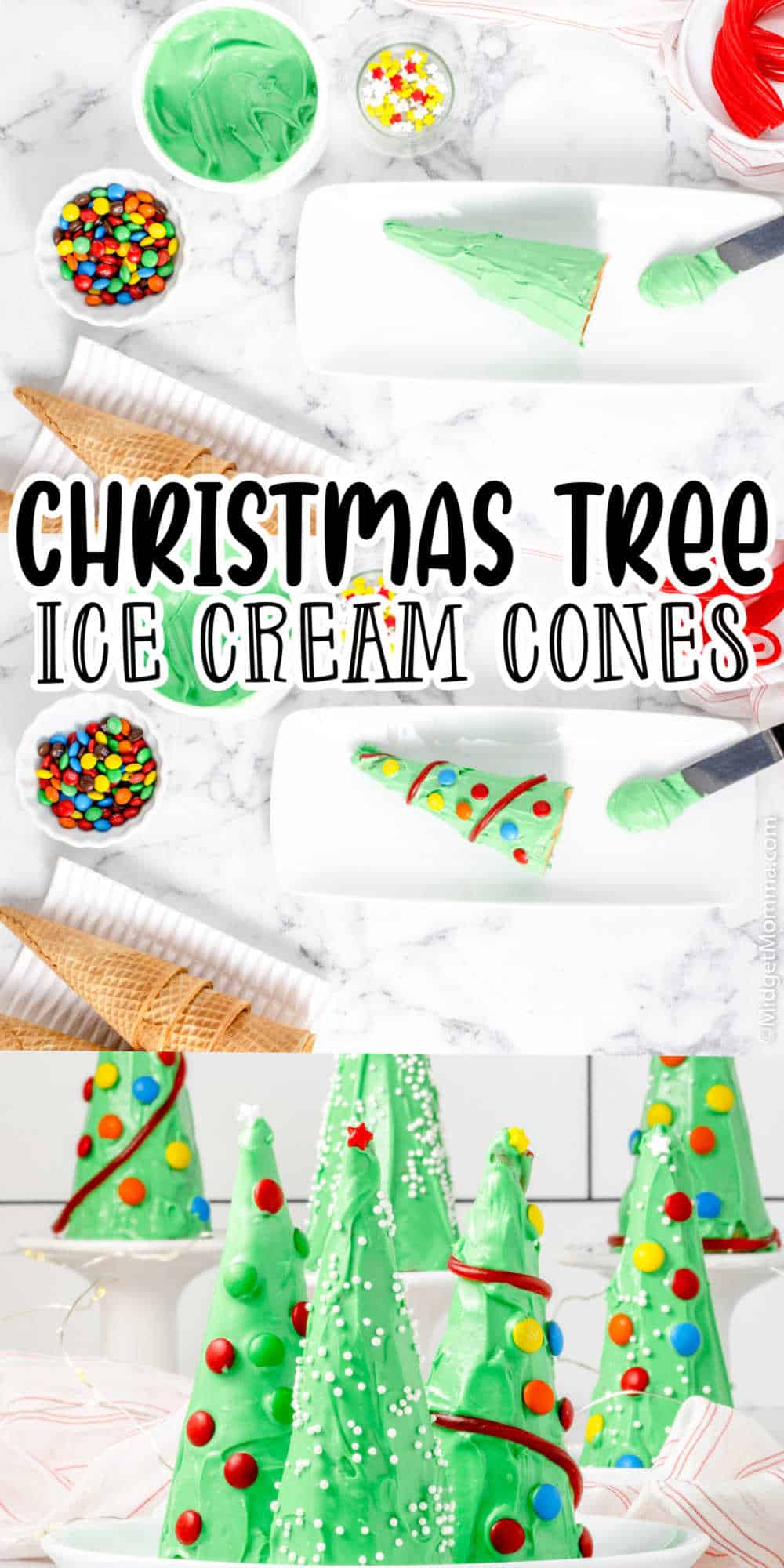 Ice Cream Cone Christmas Trees