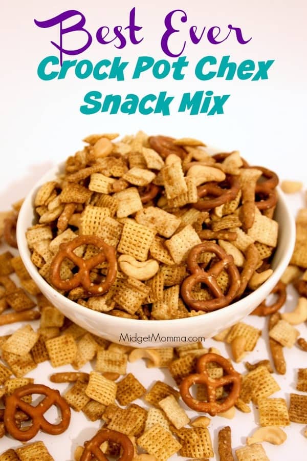 Crock Pot Chex Snack Mix • MidgetMomma