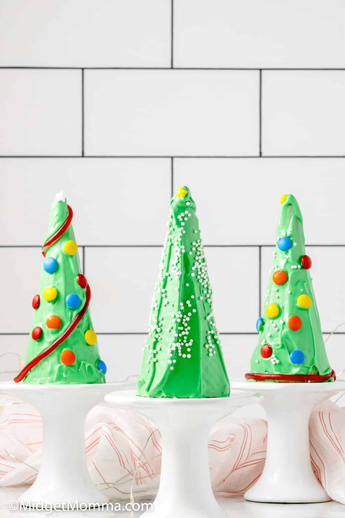 Ice Cream Cone Christmas Trees