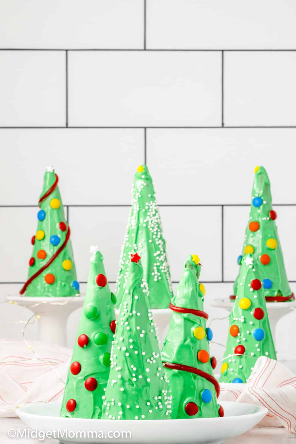 Ice Cream Cone Christmas Trees