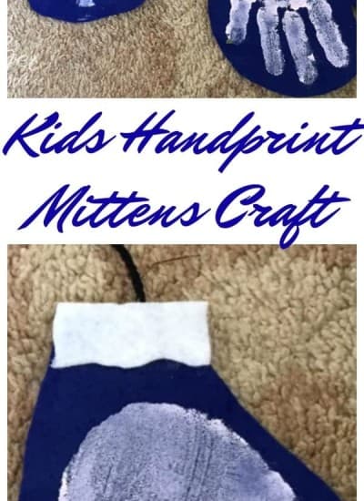 Kids Handprint Mittens Craft