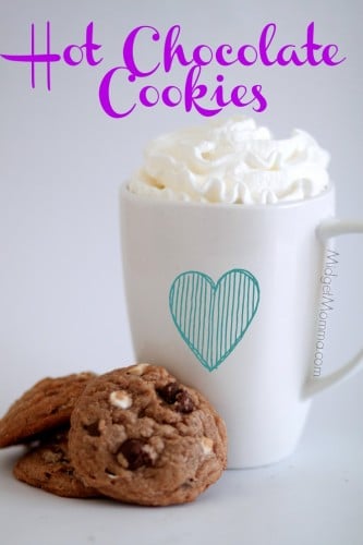 Hot Chocolate Cookies. The amazing taste of hot chocolate in a cookie with these amazing Hot Chocolate Cookies