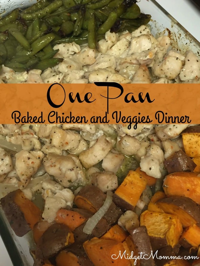 One Pan Baked Chicken and Veggies Dinner