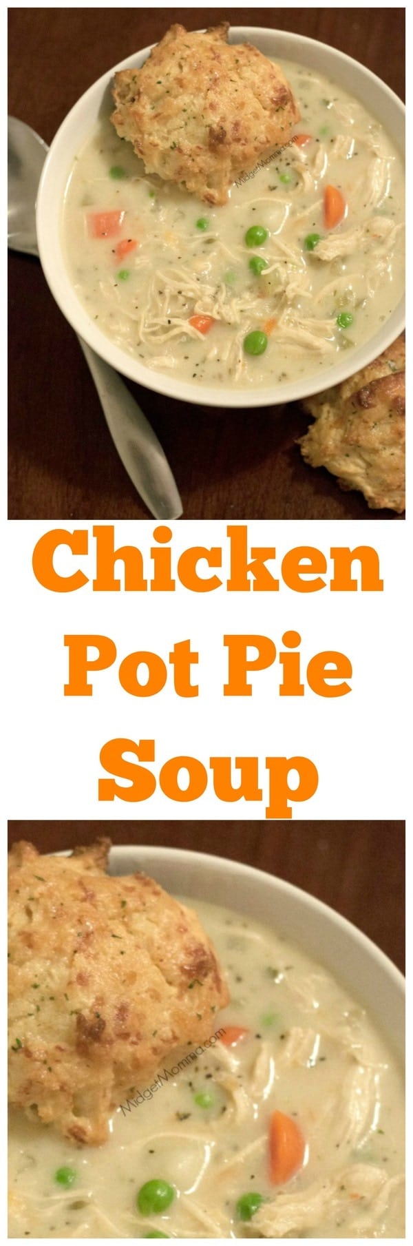 Chicken Pot Pie Soup • MidgetMomma