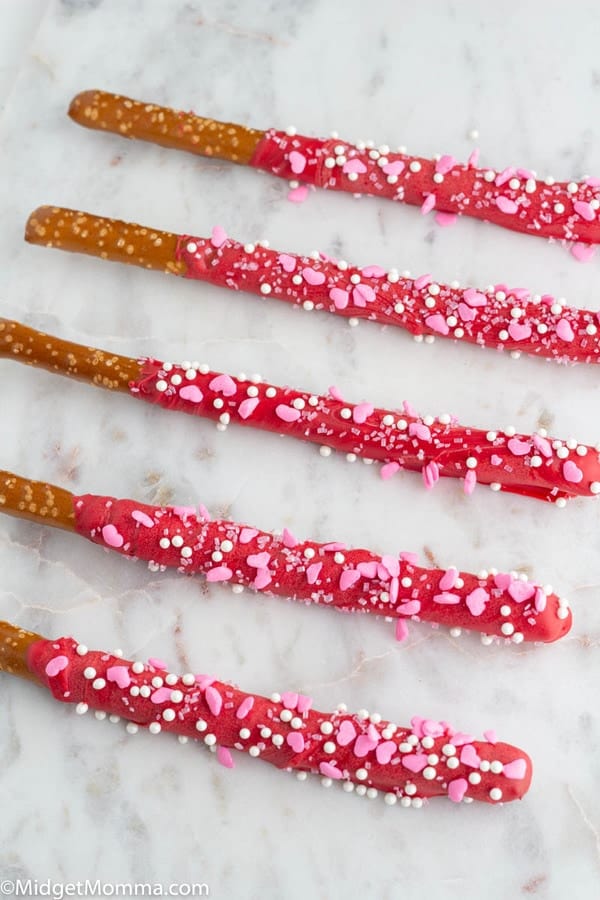 Valentine's Day Pretzel Rods