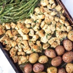 One Pan Baked Chicken and Veggies