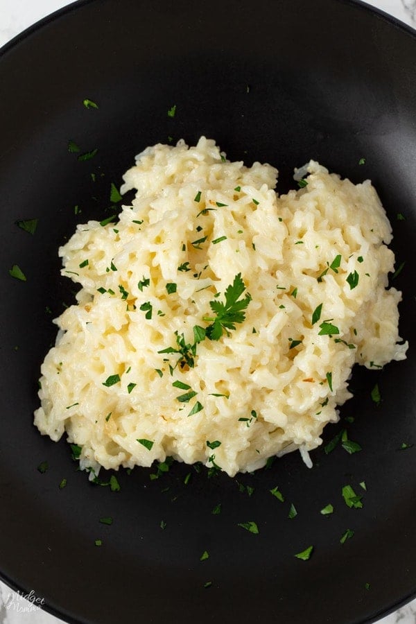 Parmesan Rice in a bowl