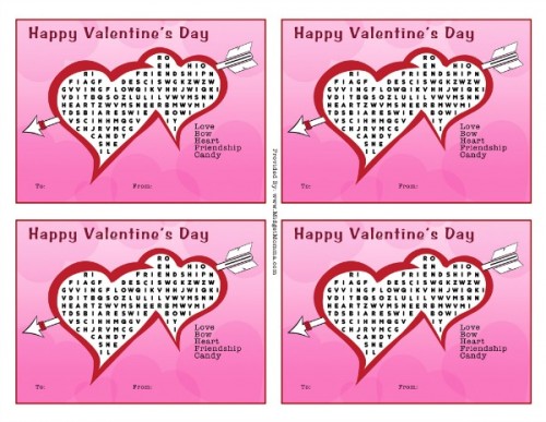 Printable Word Search Valentines MidgetMomma