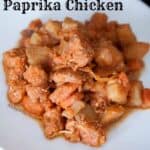 Slow Cooker Paprika Chicken. Amazing flavor that is bold and tasty right from the crockpot with very little work. Serve with salad and fresh bread.Slow Cooker Paprika Chicken. Amazing flavor that is bold and tasty right from the crockpot with very little work.